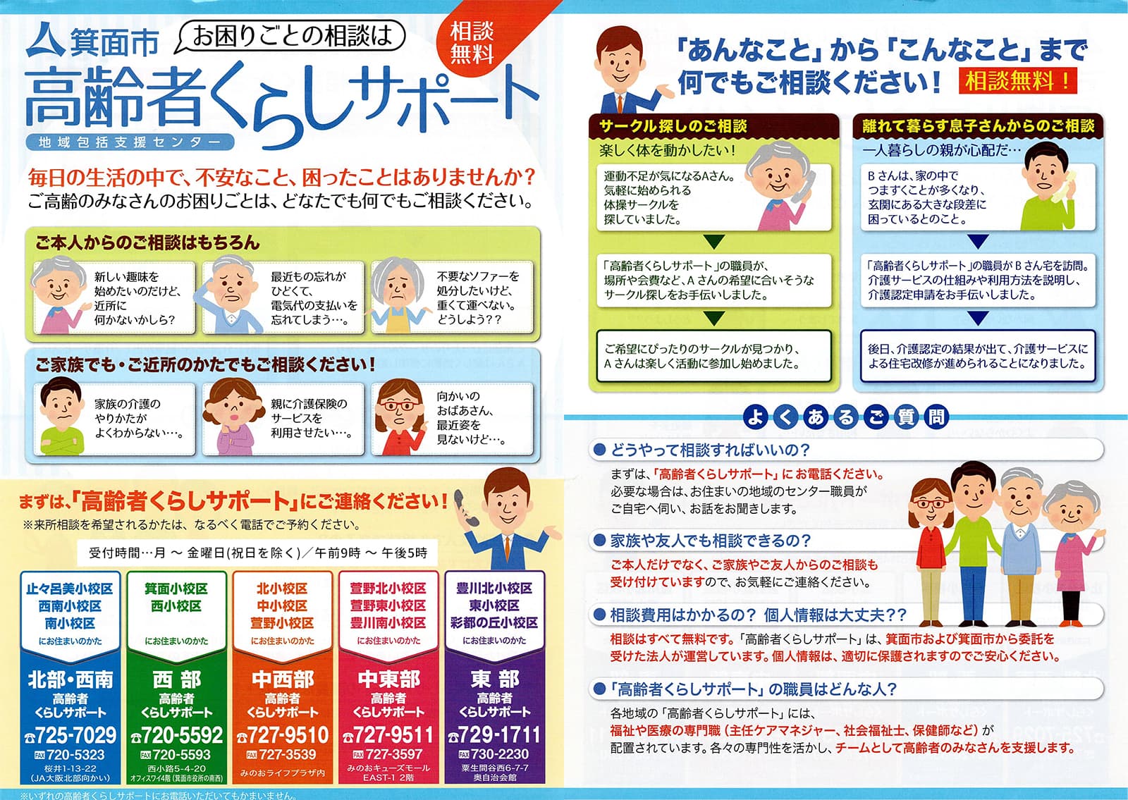 箕面市高齢者くらしサポートチラシ